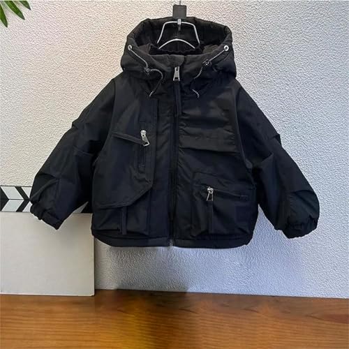 Kids Girls Cargo Hooded Jackets Long Sleeve Zip Up Multiple Picket Windproof Coats Fall Fashion Cool Thermal Windbreaker2