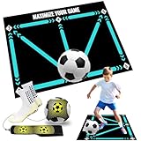 Soccer Training Mat, Soccer Mat Training, Soccer Practice Equipment Mat, Soccer Gifts for Boys,Non-Slip Silent for All Ages