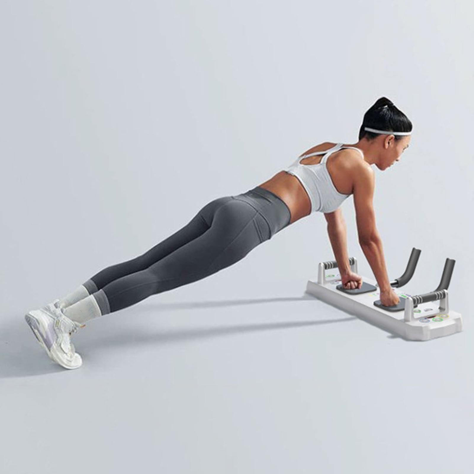 Heimtrainingsbrett | Multifunktions-Liegestützbrett mit Timer | Multifunktions-Klimmzugbrett rutschfest für Heimtraining, Fitness und Krafttraining