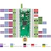 2-Pack RP2040 Microcontroller Board, Dual-Core ARM Cortex-M0+ up to 133MHz, 2MB Flash, 30 GPIO Pins, Compatible with Raspberry Pi Pico, Supports MicroPython & C/C++
