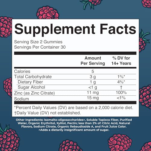 MaryRuth Organics Zinc Gummies | Zinc Supplements | Immune Support Supplement | Essential Mineral | Pectin Based | Overall Health & Wellness | Ages 14 & Up | Vegan | Non GMO | 30 Servings - Image 3