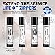 Allisway Zipper Lubricant, Zip Wax, Reißverschluss Wachs, Reißverschluss Reparieren, Schmieren Sie Alle Arten Von Reißverschlüssen, Geeignet für Outdoor-Geräte, Taschen, Bootspflege, 4 Stück