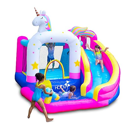 Giant Inflatable Bounce House Water Slide | 12 FT x 10.5 FT x 6.6 FT | Inflatable Water Bounce House with Trampoline & Pool Easy to Set Up | Bounce House with Blower & Carry Bag