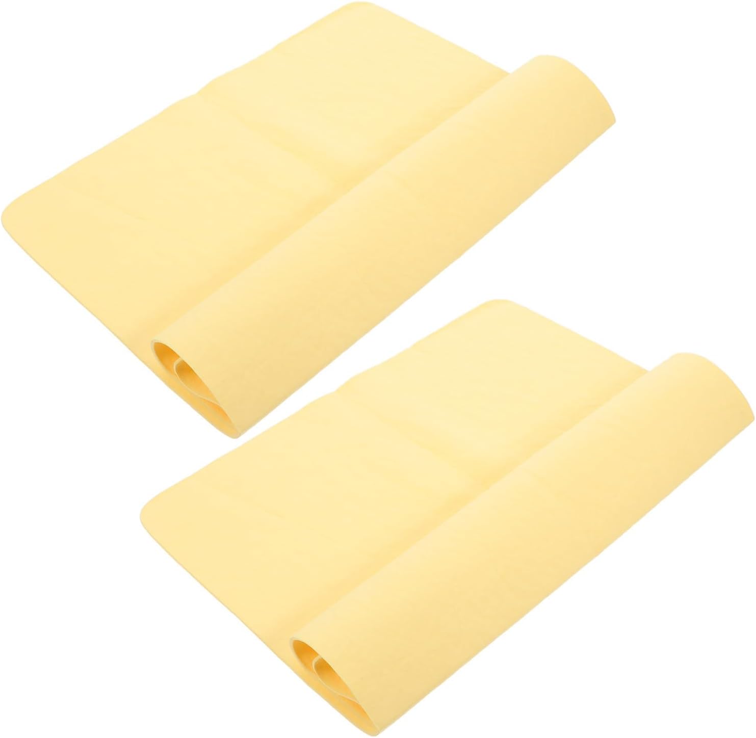 2pcs Clay Throwing Cloth Pad for Pottery Wheel, Yellow PVA