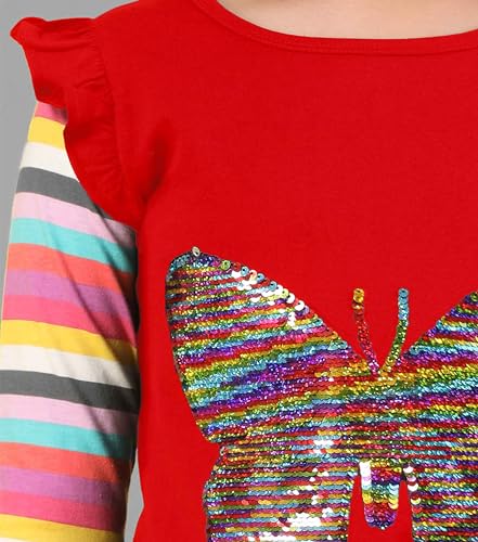 Image of KYDA KIDS 100% Cotton Long t-Shirt for Girls - Full Sleeve Tops