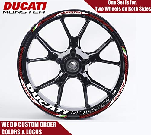 Adesivi per cerchi Ducati Monster 696 Set di