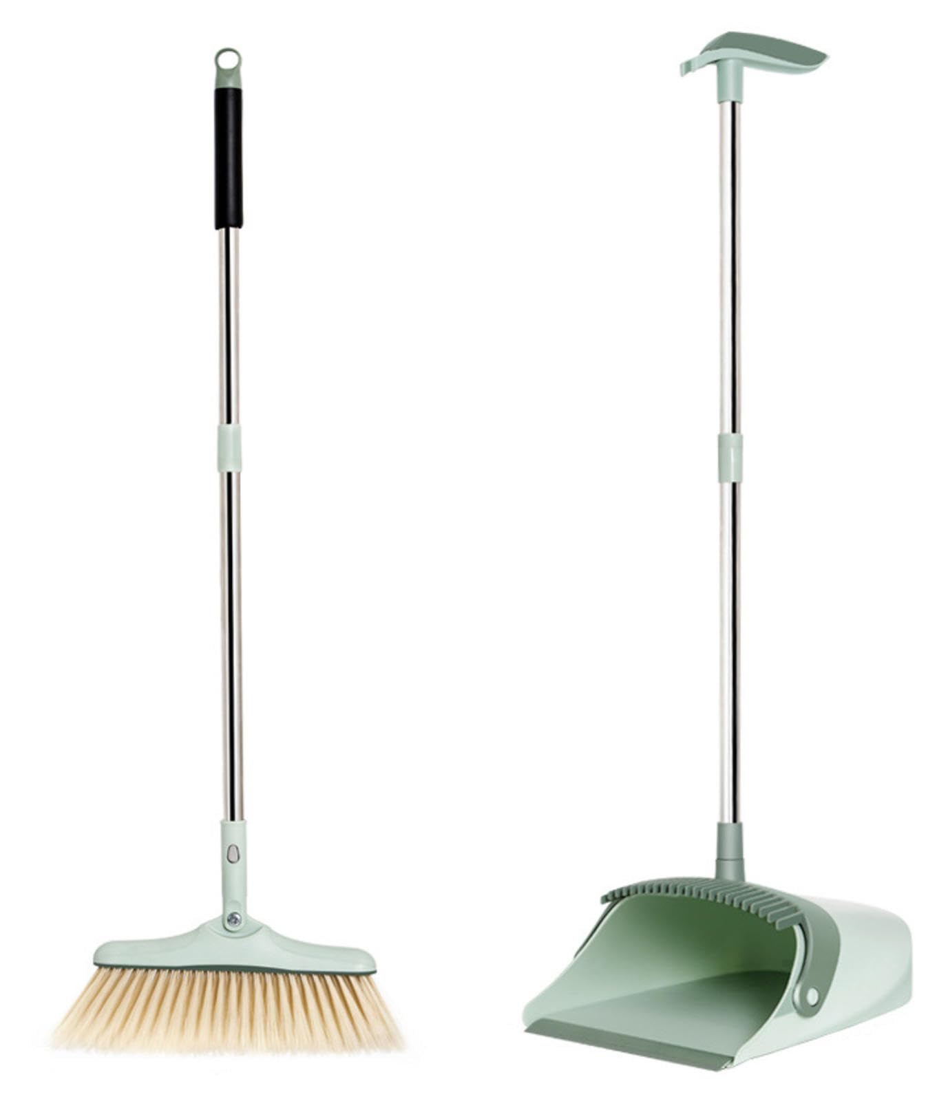 NIBHZ Juego de Escoba y Recogedor para El Hogar, Recogedor con Escoba, Juego Combinado para Restaurante, Cocina, Oficina, Dormitorio