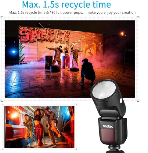 image for Godox V1-C Flash Speedlite for Canon, 76Ws 2.4G X Wireless TTL 1/8000 