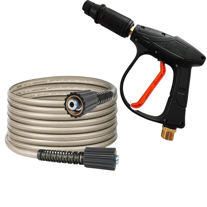Fieldstar Premium Pressure Washer Gun Combo Golden – Compatible with JPT, STARQ, RESQTECH | Includes 8 Meter Hose Pipe | High-Performance Spray Gun for Car & Home Cleaning-image-5