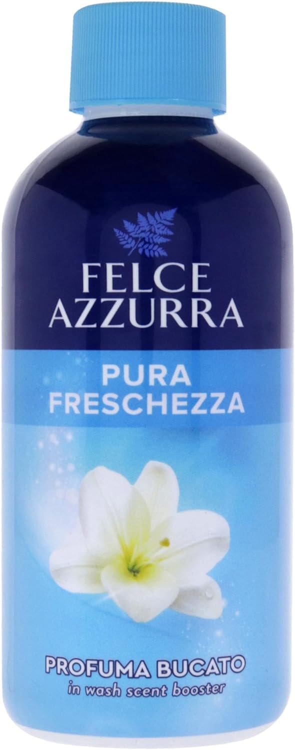 3 x Felce Azzurra Profumatore per Bucato Pura Freschezza – Deodorante per bucato puro fresco per la casa 220 ml + portachiavi Beni Culinari gratuito