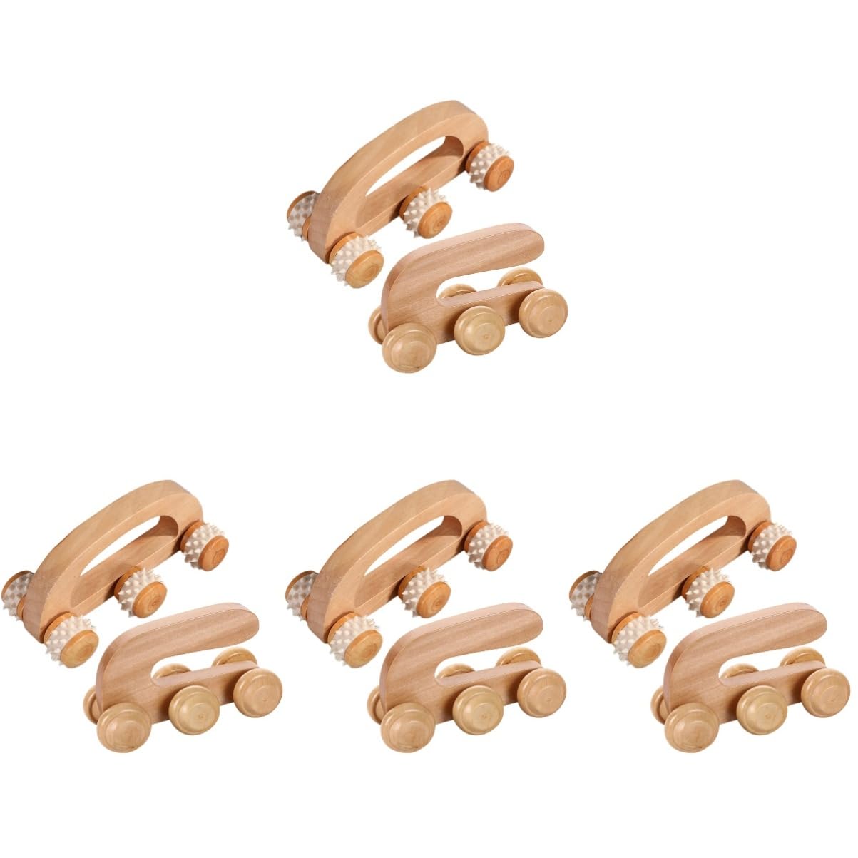 Healvian 8piezas Rodillo De Masaje De Madera Herramienta De Masaje Para Pies y Cuerpo y Ligera Para Relajación
