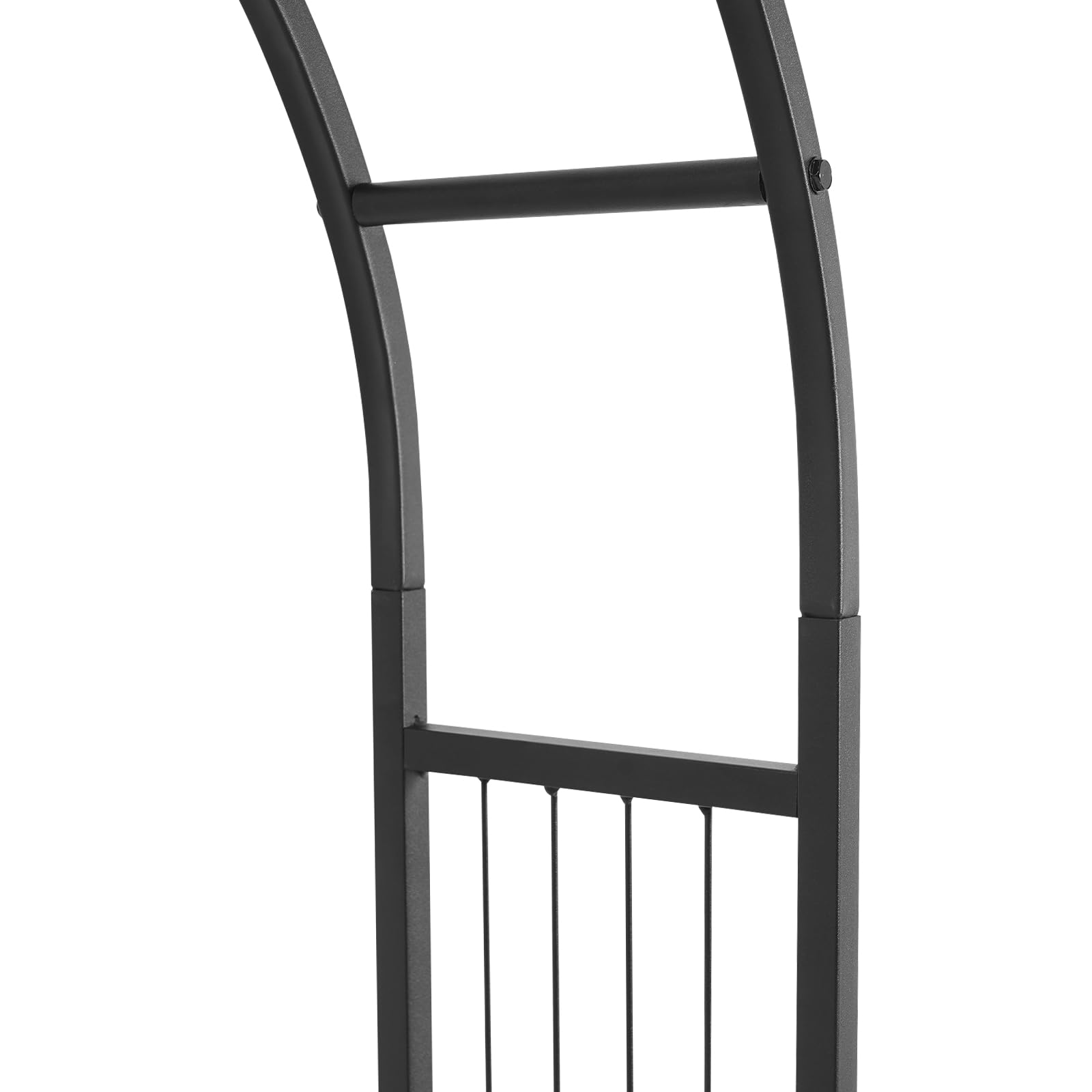 3 Etagen Metall-Blumenständer mit Rosenbogen Rankhilfe,Schwarz Pflanzenständer Pflanzenregal Blumenregal Blumentreppe Pflanzentreppe für Innen- und Außenbereich,Garten,Balkon,Zimmer