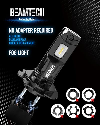 Image of BEAMTECH Fog | H7 Light Bulb, Fanless, Silent, No Adapter Need, 1:1 Size