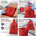 careBlue Biohazard Bags, 40-45 Gallon, 40 x 46 in, 1.2 Mil, 100 Count, Red - No Leak, Medical Grade, Safe Infectious Waste Disposal