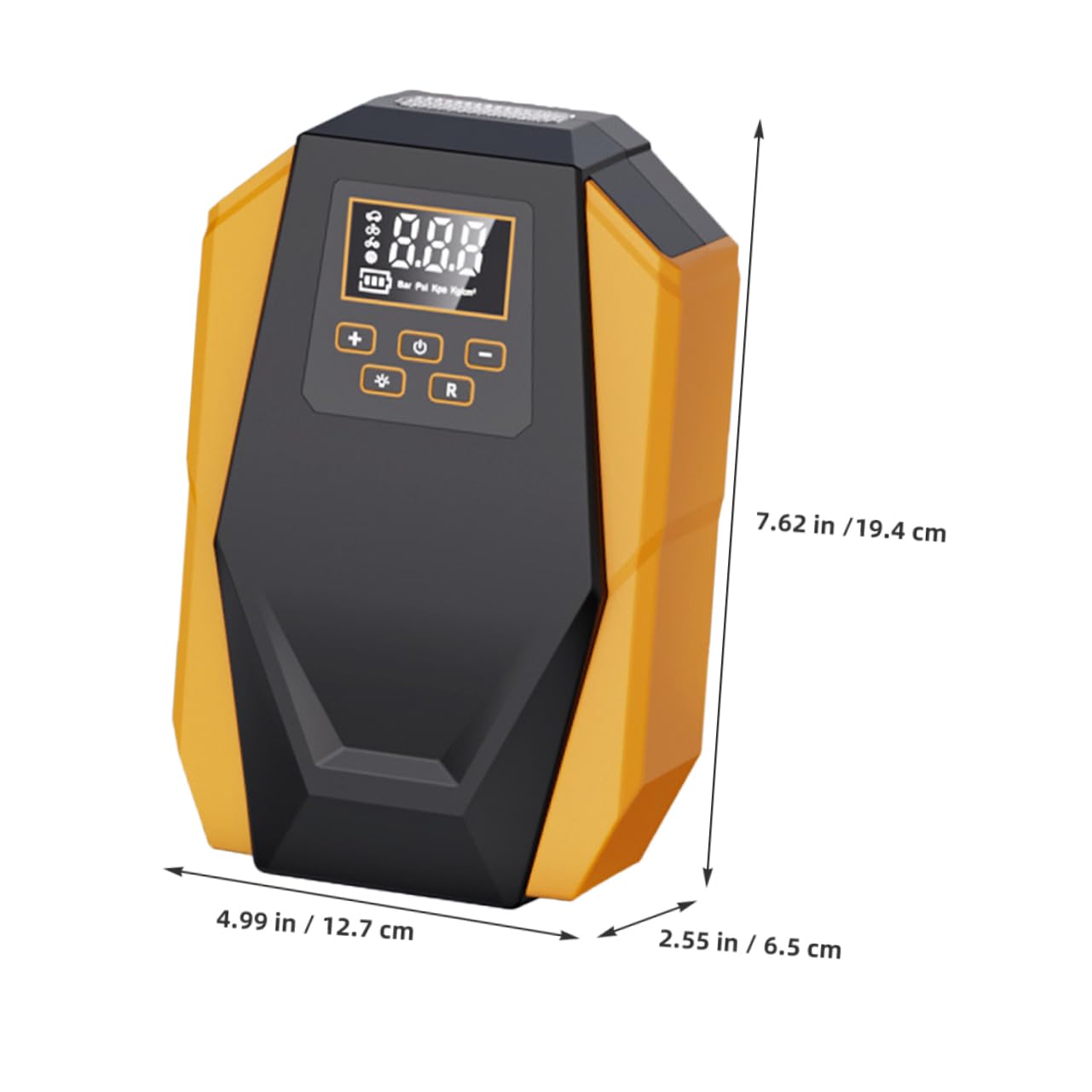 Vaguelly Pompa Elettrica Auto Portatile Manometro Digitale e Funzione Auto-Stop per Pneumatici Veicoli e Moto