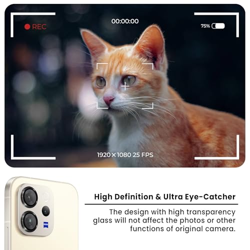 Image of FIRST MART Black Camera Ring Guard Protector for Vivo V70 Elite and V70 | Tempered Glass with Metal Alloy Rings, HD Clear, Scratch Resistant, Case-Friendly | Pack of 1