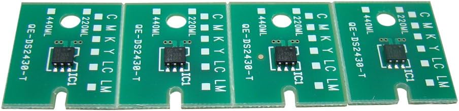 QOMOLANGMA Ving One-time Chip Compatible with Mimaki LUS120 Cartridge 4 ColorsC,M,Y,K