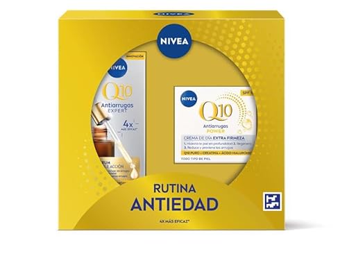 Nivea Pack Q10 Antiarrugas Rutina Antiedad Crema de Día y Sérum Doble Acción