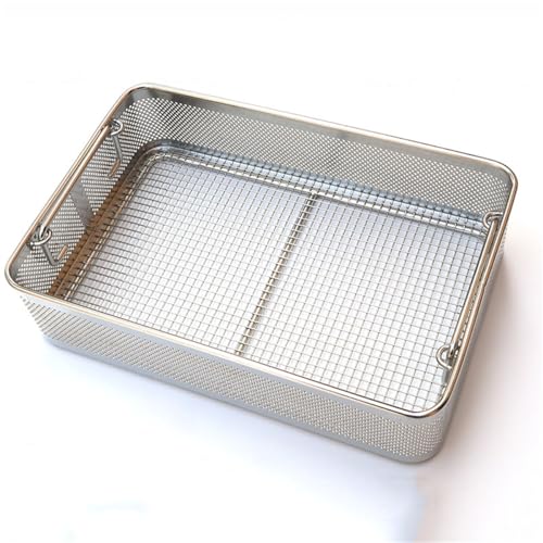 Panier en acier inoxydable avec poignée pour stérilisation d'instruments - 2