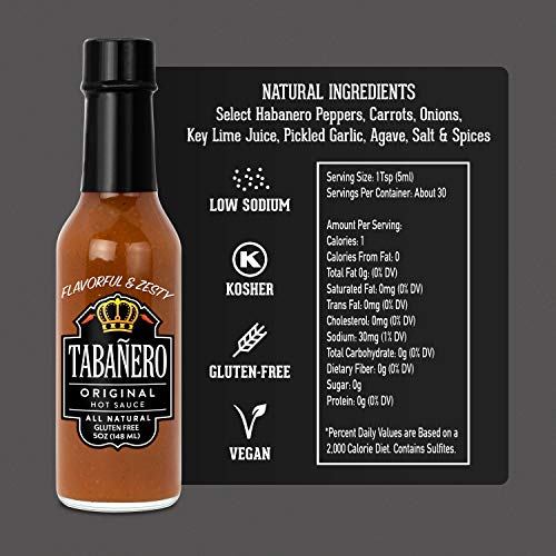 Tabañero Fiesta 3-Flavor Hot Sauce Variety Pack, 5oz. Bottles (Tri-Pack)