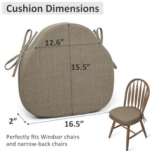 Cojines para sillas de comedor Shinnwa que eliminan la dureza del asiento con espuma de alta densidad 7