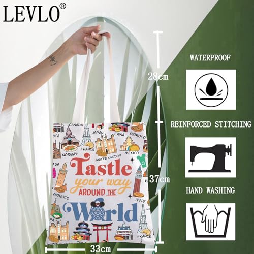 Sac fourre-tout Magic Kingdom imprimé en tissu lavable pour courses et loisirs