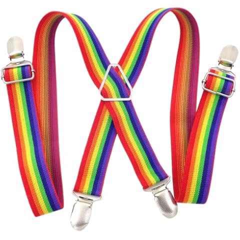 CHENGZI Adjustable Rainbow Braces for Kids Cover