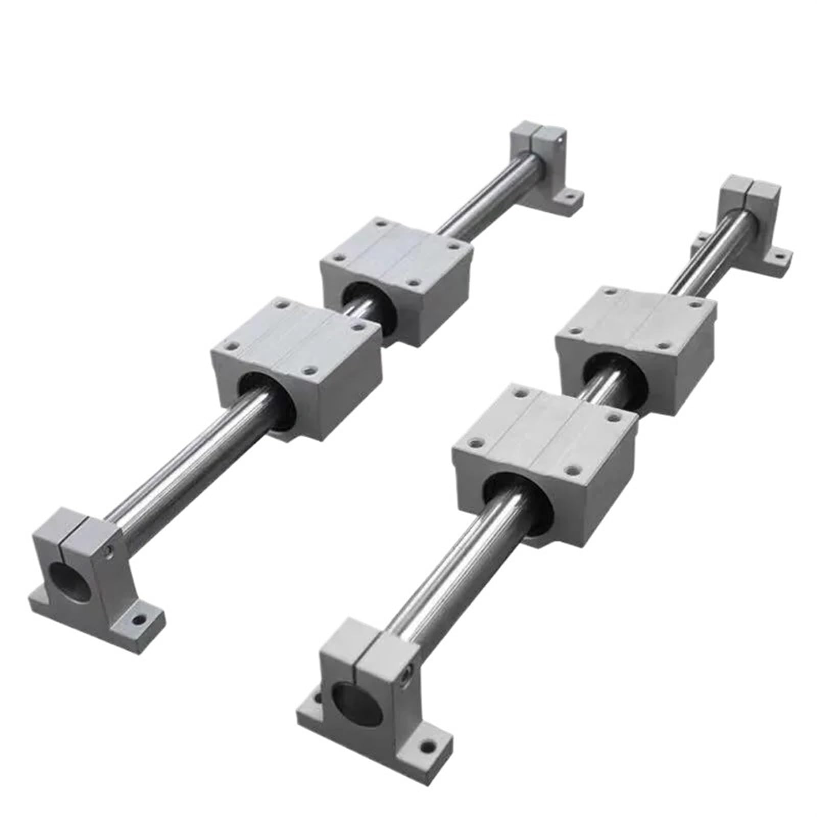 Mouvement d'axe optique en acier trempé 16x500mm avec support de bloc et roulement fluide