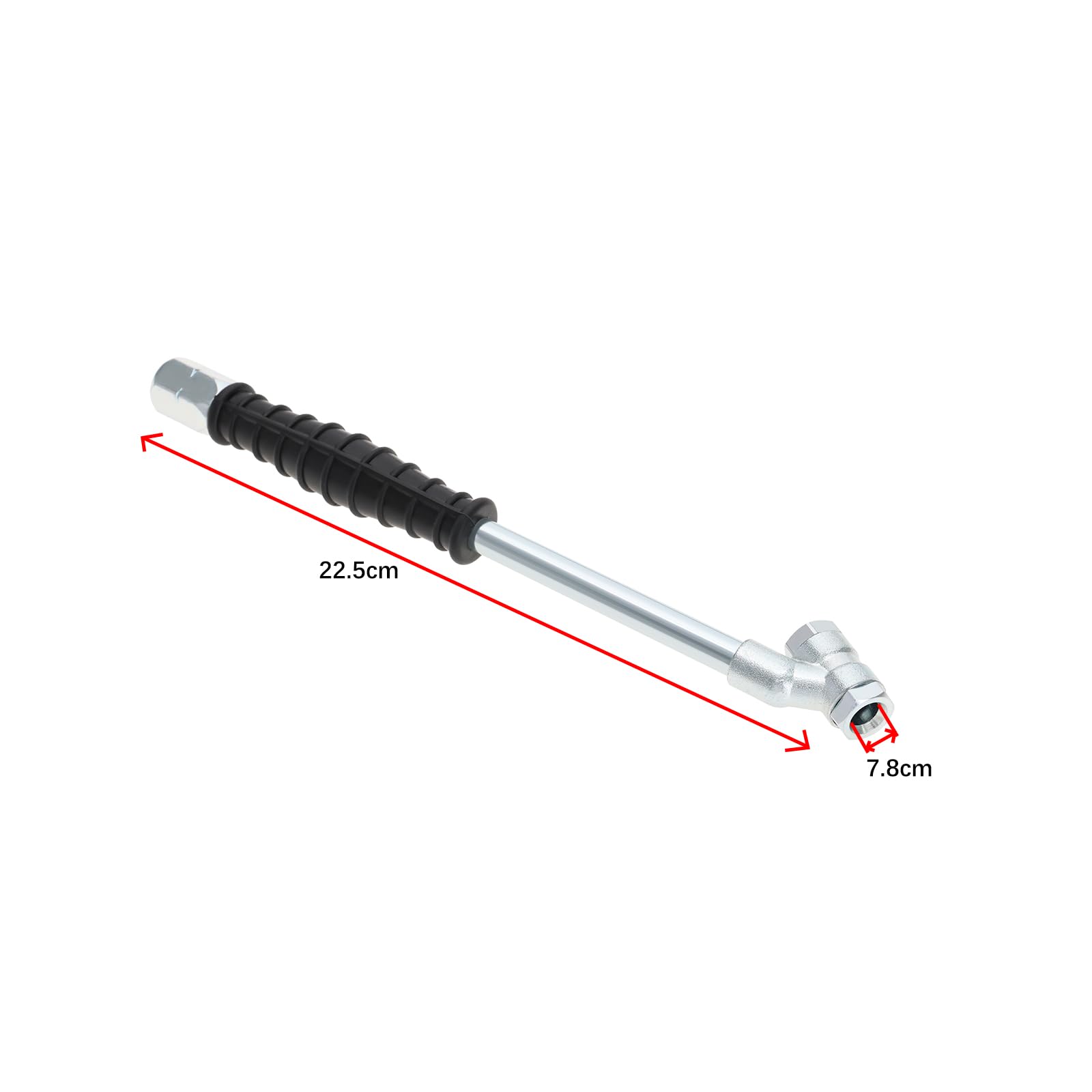SG Store PCL - Herramienta de válvula de neumático – Conector inflador de portabrocas de doble cabezal de 1/4NPT para coche, motocicleta, bicicleta
