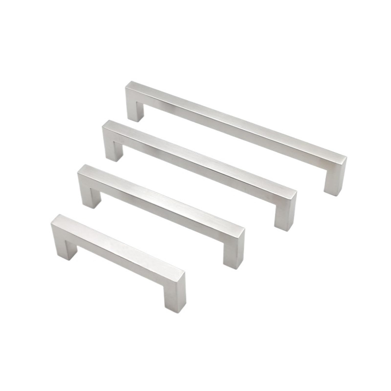 IKLAAQETBXPS 1PCS Stainless Steel Square Cabinet Pull Simple Furniture Knobs Kitchen Cupboard Wardrobe Drawer Door Hardware(SS-C320)