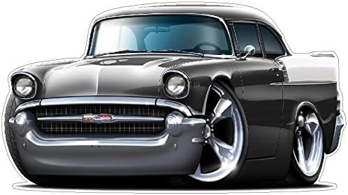 1957 Chevy 150 - Calcomanía de pared de 2 pies de largo para coche, deporte, clásico, vintage, para foto, hombre, cueva, garaje, decoración de