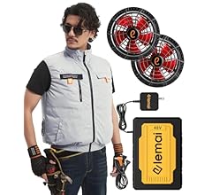 48V最強進化2025新型ファンバッテリーセット PSE認証済 熱中症対策 elemai] 【妥協なき暴風 48V最強進化】2025新型ファンバッテリー