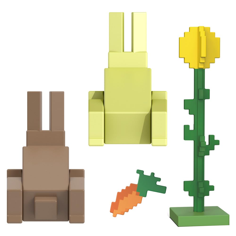Minecraft 3.25'' Figures - Rabbits, Multicoloured - Image 3