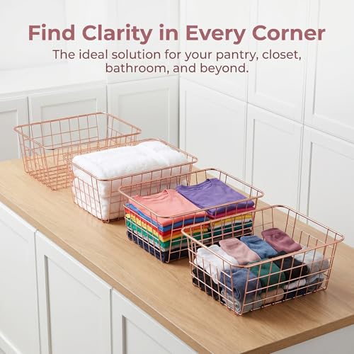 4-Pack-Metal-Wire-Storage-Baskets-Rose-Gold-Wire-Baskets-with-Handles-Pantry-Organizer-Storage-Bins-for-Kitchen-Freezer-Closet-Laundry-Room-Cabinets