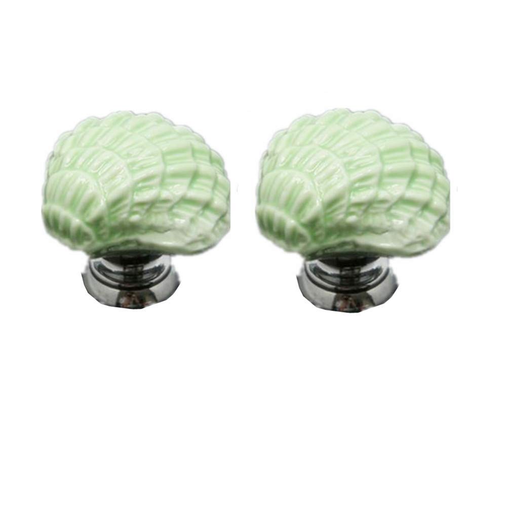 TTaceb Drawer Handles Knobs Door Knobs For Cupboards Knobs For Chest Of Drawers Porcelain Door Knobs Silver Drawer Knobs Knobs For Cabinets green