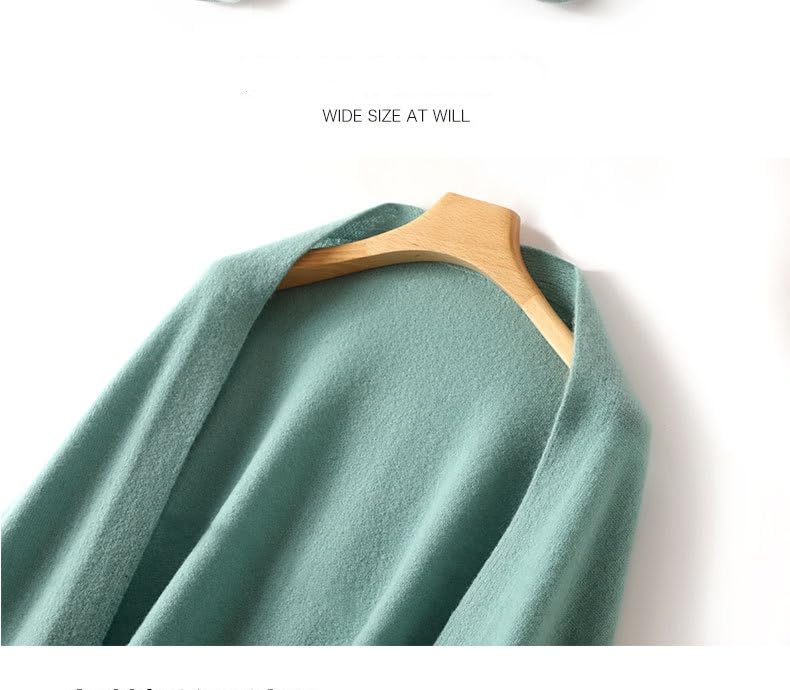 Poncho Donna,Scialli E Mantelle In Pashmina Di Lana Cardigan Aperti Sul Davanti Poncho Lavorato A Maglia Maglione Avvolgente Multiuso Elegante Sciarpa In Cashmere Morbido E Caldo Mantello