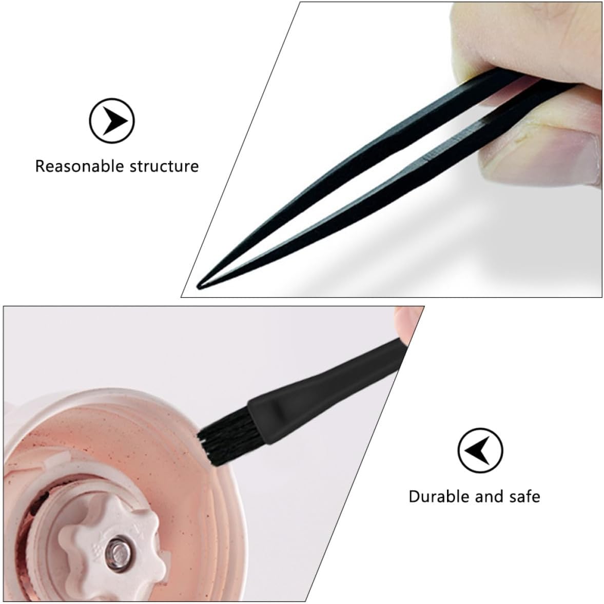 VALICLUD 6pcs Anti-Static Brush Set for PCB Circuit Board and Electronics Cleaning, Keyboard and Laptop Static Dust Removal Tools Kit for Industrial and Lab Use