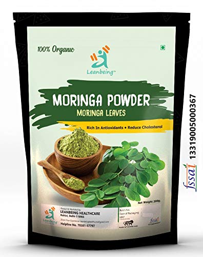 Leanbeing Organic Moringa (Olifera) Leaf Powder- Powerful Vitamins & Antioxidants (200 Gm) (B088XXYY5T) Amazon Price History, Amazon Price Tracker