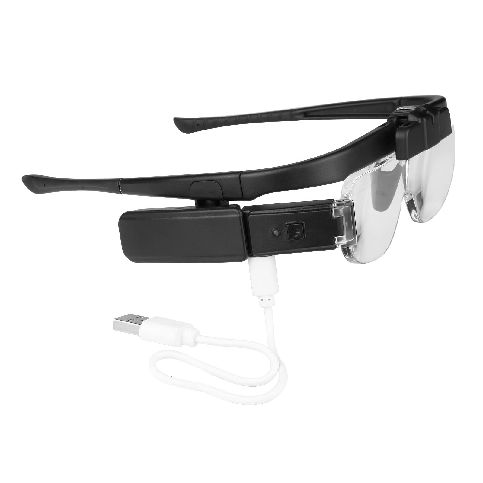 Kopfband-Lupenbrille mit Licht, freihändig beleuchtete Kopfhalterungslupe. Perfekte freihändige Lupe zum Lesen und für Naharbeiten wie Nähen und Handarbeiten Stabilize