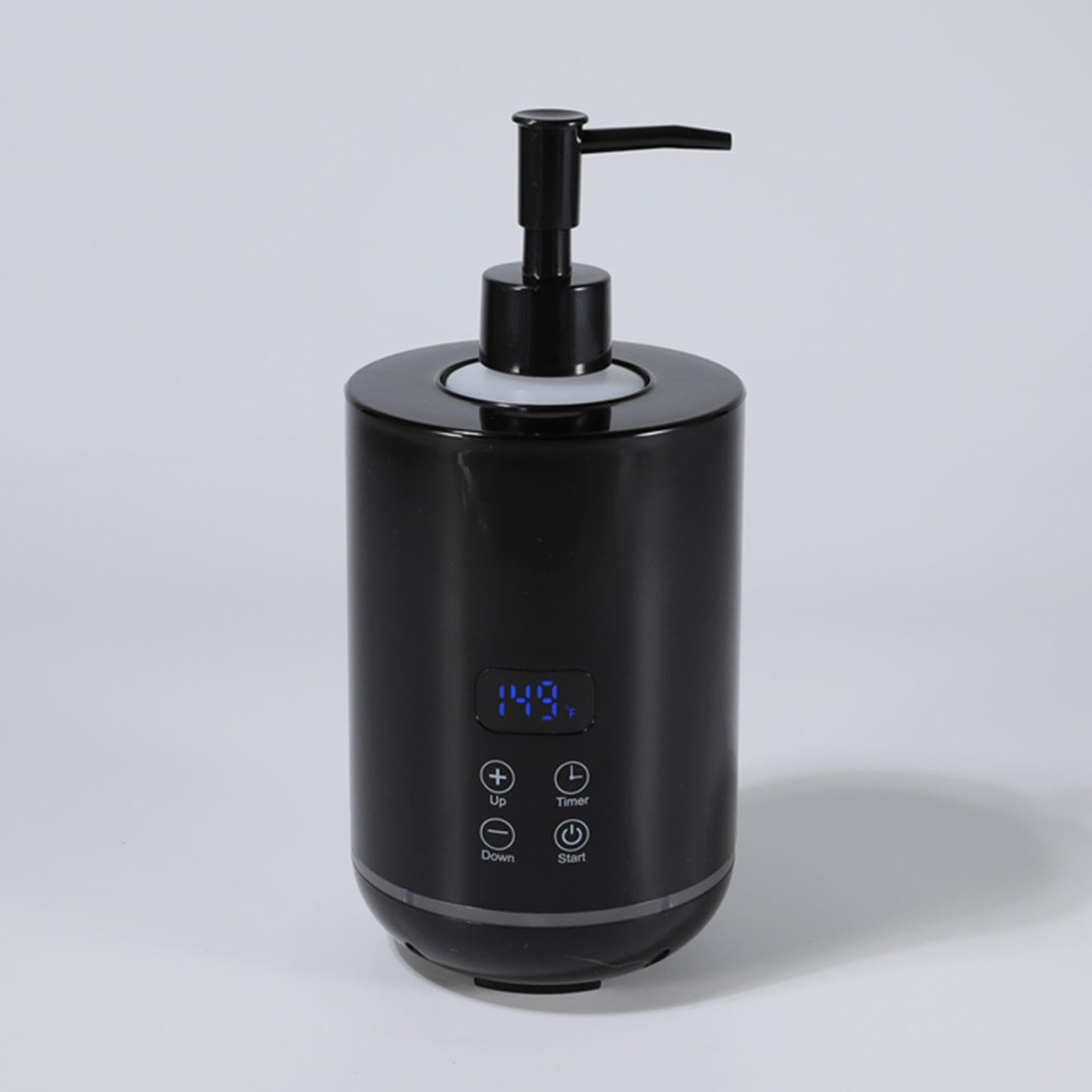 3 Pièces Chauffe-Huile de Massage, Appareil de Chauffage Portable, Chauffe-Bouteille et Chauffe-Lotion en Matériau PP, Affichage LED Tactile, Approprié pour Salon, Voyage, Noir
