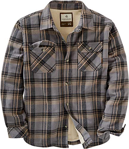 Image of Legendary Whitetails Men's Deer Camp Berber Lined Flannel Shirt Jacket