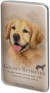 Golden Retriever Dog Breed Metal Rectangle Lapel Hat Pin Tie Tack Pinback