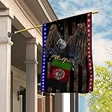 PERFECTMEN Flag-American Eagle Hold Afghan Flag Friendship USA American Flag Afghanistan Root Vintage House Flag (29.5' x 39.5')-USA Flags Premium Polyester-Decorative Indoor Outdoor Flag