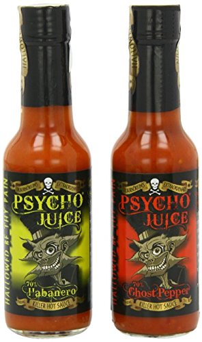 Psycho Juice Mix 1 - 70% Habanero & 70% Ghost Pepper Sauce