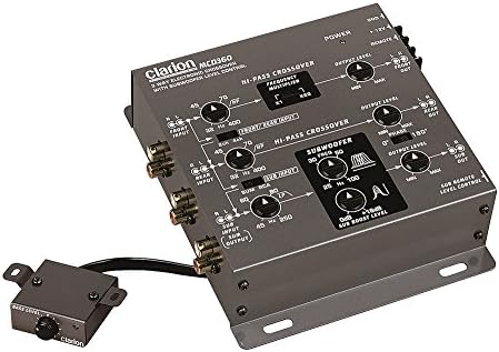 Clarion Mobile Electronics MCD360 2/3-Way 6-Channel Electronic Crossover w/ 5-Volt RCA Outputs + Subwoofer Equalizer