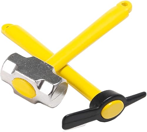 Miniatura 2 de Piezas de decoración RC, martillo de azada de metal y pala compatibles con Tamiya CC01 Axial SCX10 Traxxas TRX-4 D90 D110 110 RC Crawler Truck Car