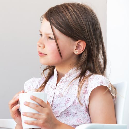 IEFWELL Heart Stud Earrings for Girls Women, S925 Sterling Silver Studs Hypoallergenic Earrings CZ Heart Earrings Initial Earringsfor Teen Girls Kids Jewelry for Girls Gifts3