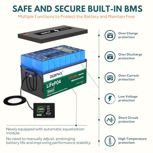 Image of 48V Lithium Golf Cart Battery Conversion Kit,with Touch Monitor and Charger,200A BMS(1000A Peak Current,10.24kW Output),4000+ Cycles 48V Lifepo4 Battery Perfect for Golf Carts,Trolling Motor(100AH)