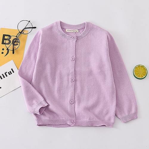 Little Boys Girl Classic Crewneck Long Sleeve Knit Cardigan Sweater School Uniform Outwear Clothing2