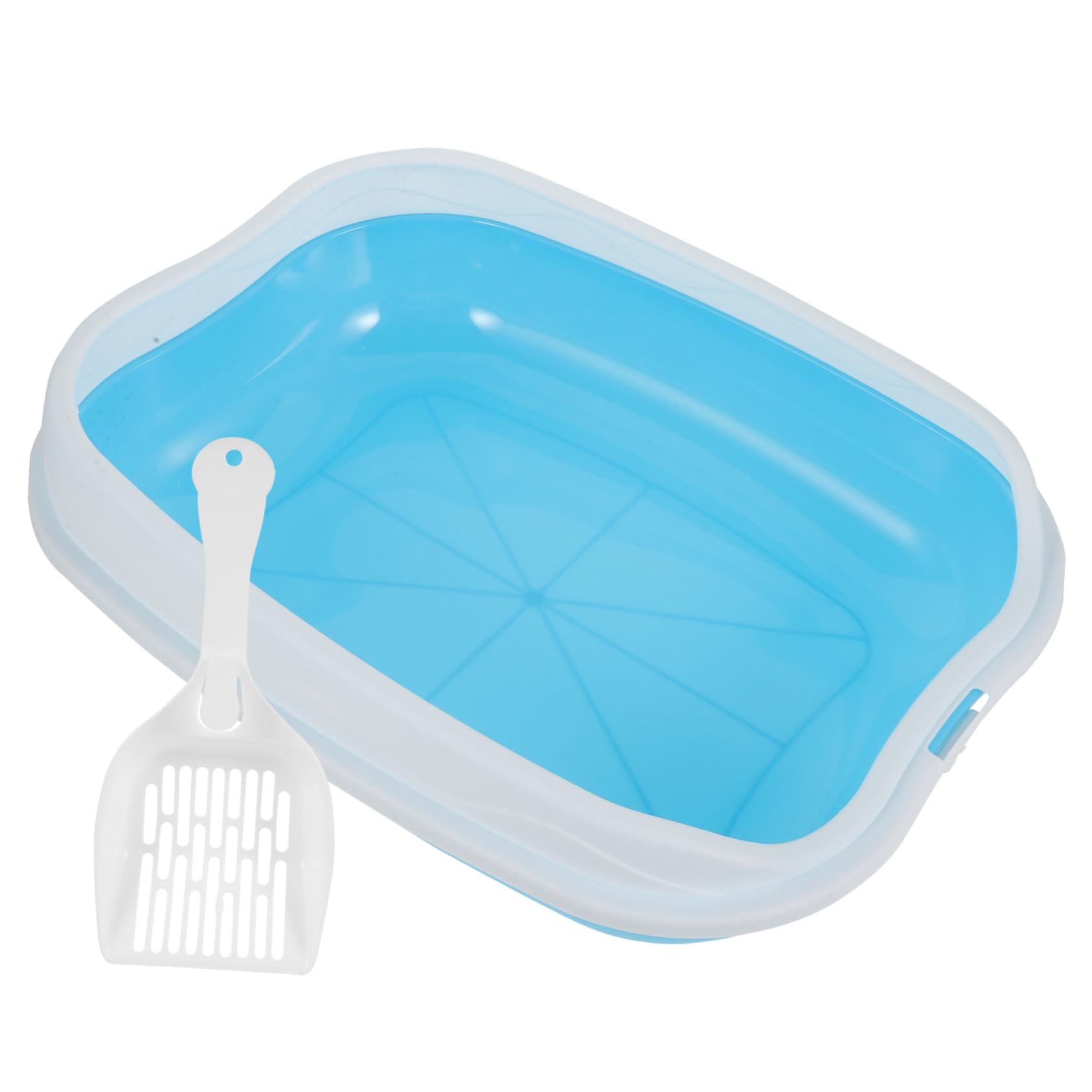 Toyvian 1Set Open Type Cat Litter Box with Detachable Design for Kittens and Cats Spacious and Breathable Toilet Prevents Litter Spillage Easy to